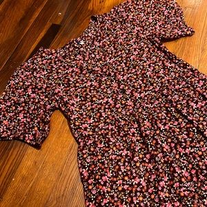 Old Navy Button Up Floral Dress with pockets